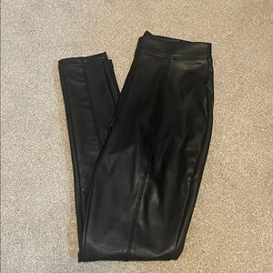 Black Faux Leather Leggings